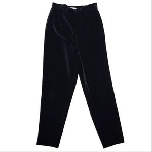 Talbots Black Velvet Trousers